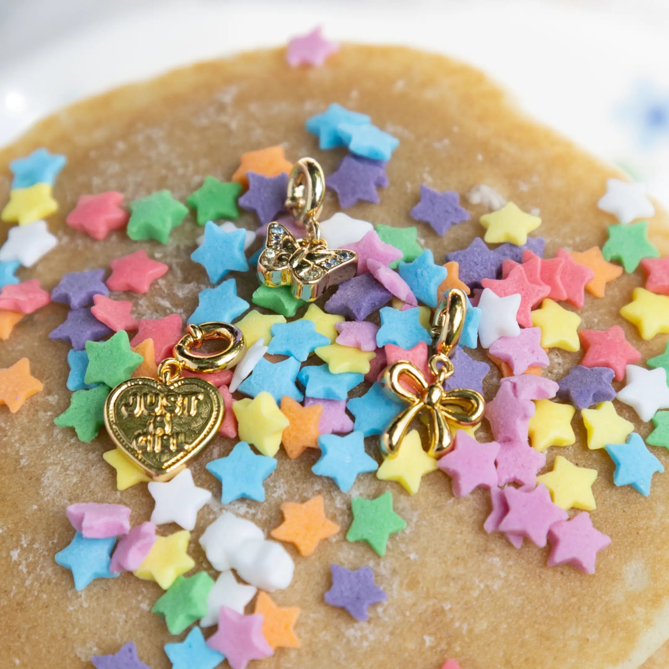 Gemstone Butterfly Charm