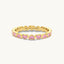 Pink Enamel All Around Heart Ring