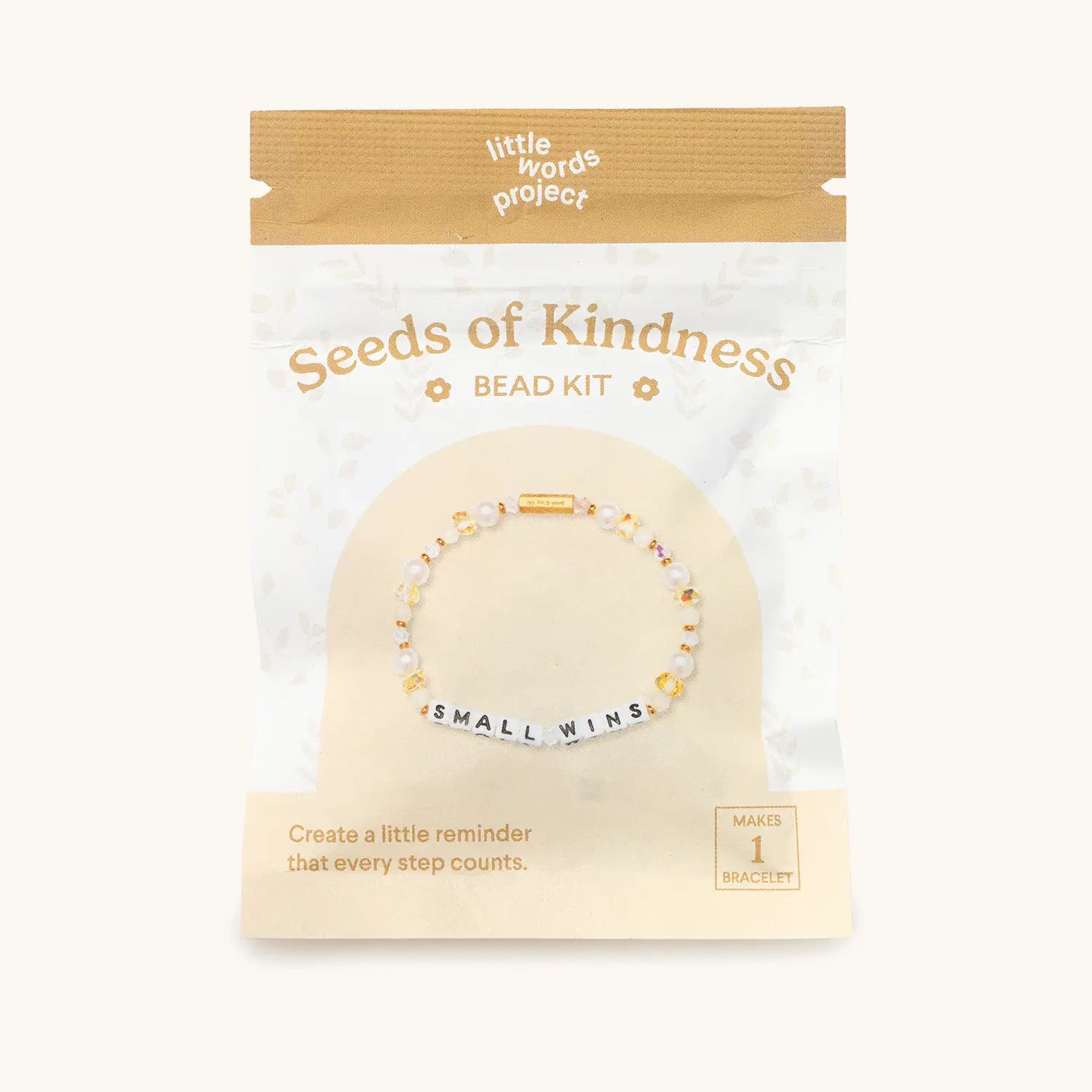 Small Wins Bead Kit — front flat-lay of packaged bead kit
