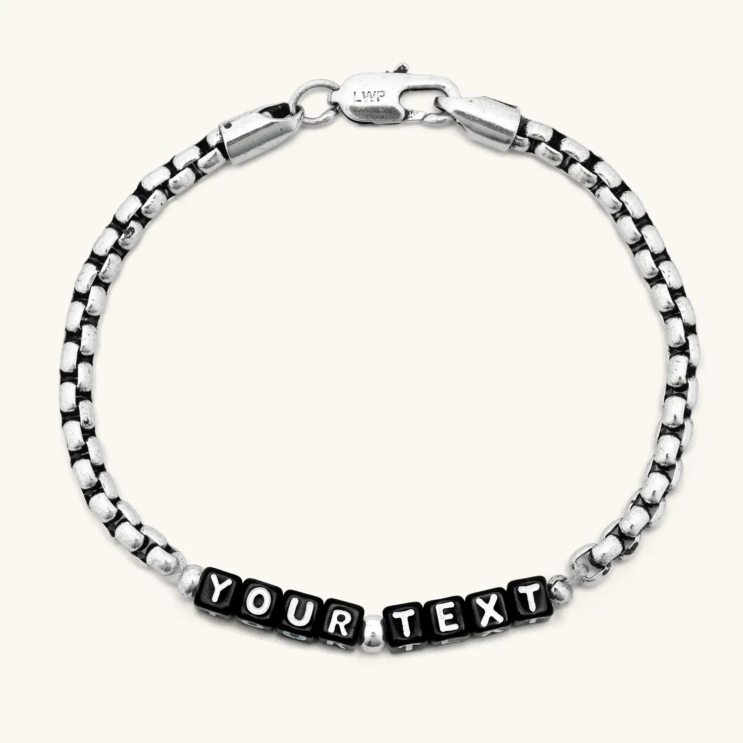 Custom Silver Antique Chain Bracelet
