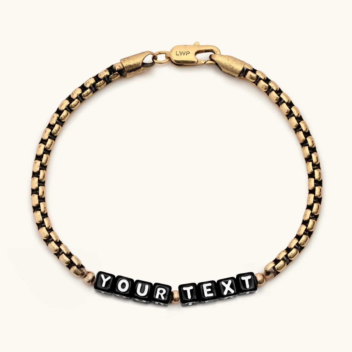 Custom Gold Antique Chain Bracelet