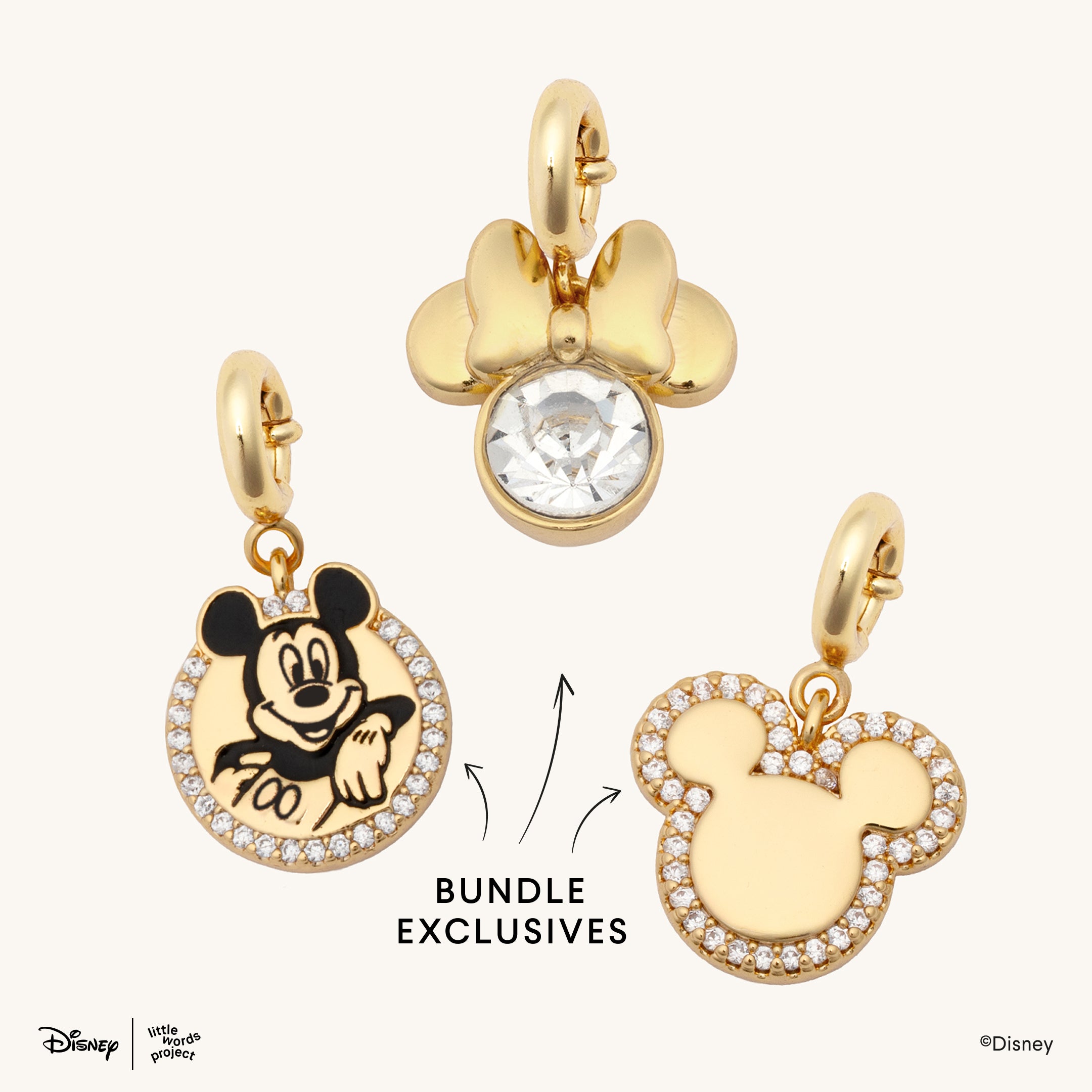 Magic Three Charm Set- Disney Mickey & Friends
