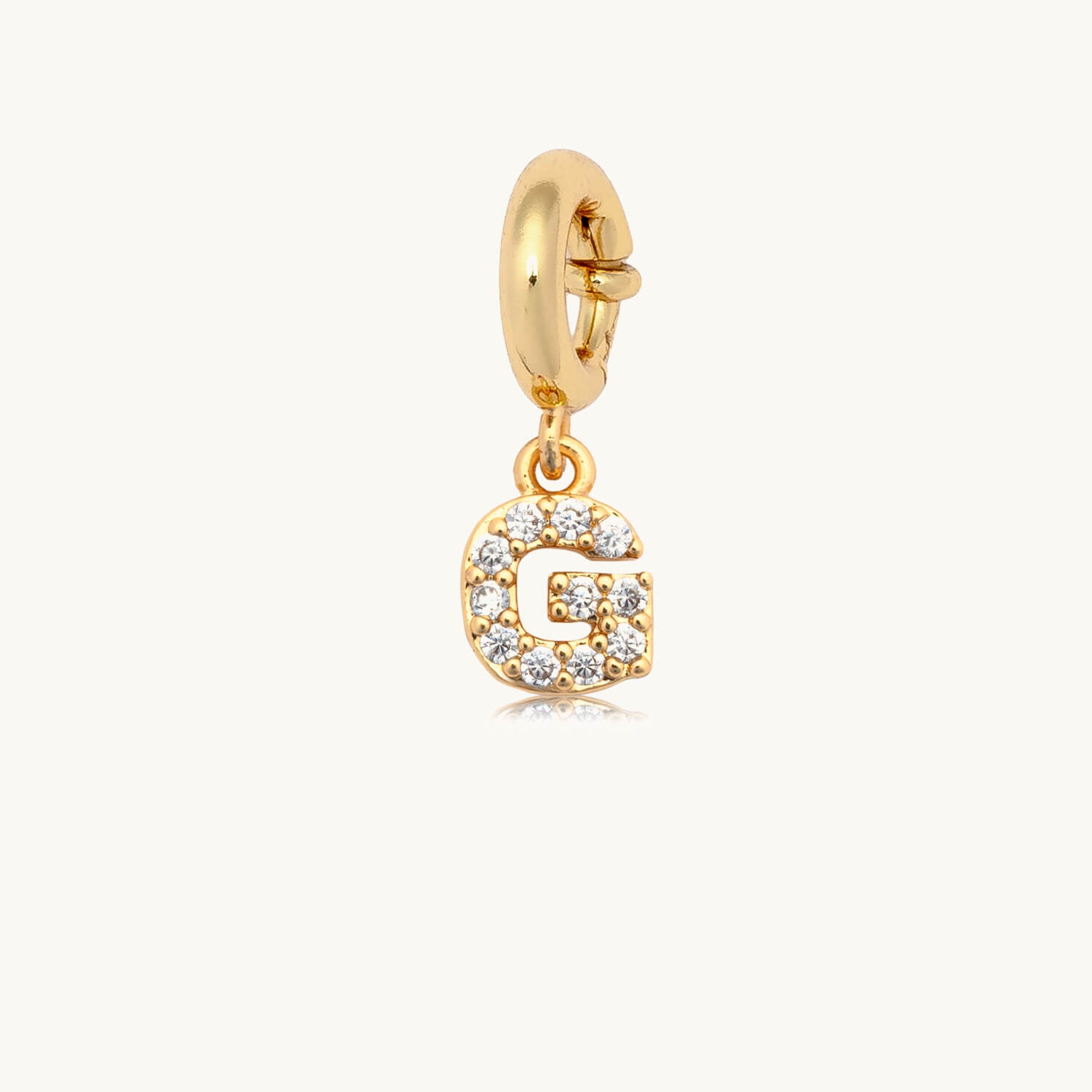 CZ Letter Charm G