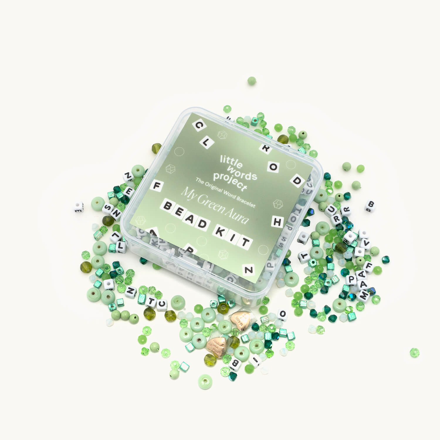 Green Aura Bead Kit beads