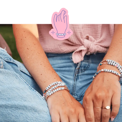 Wearing Little Words Project Bracelets