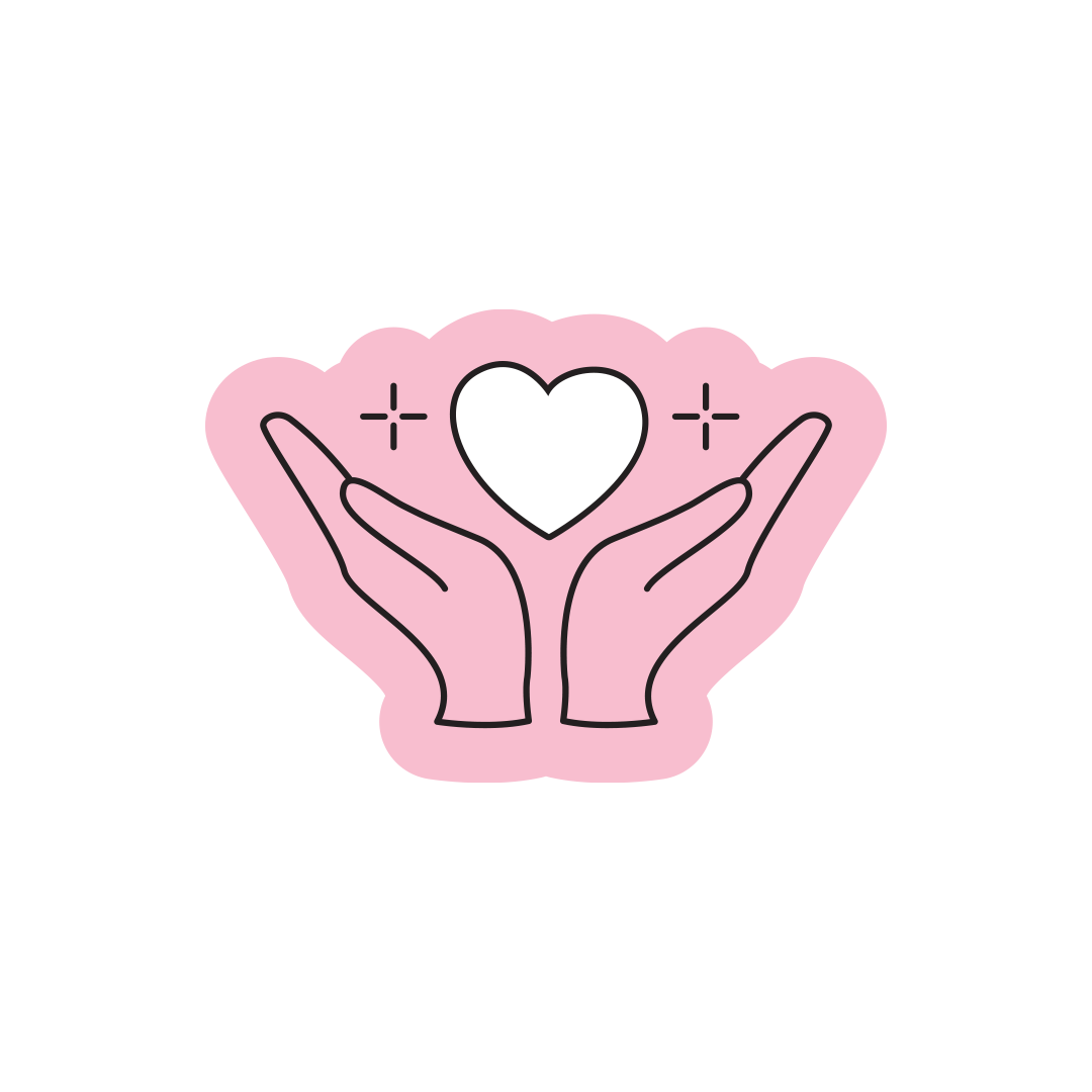 Hands And Heart Icon