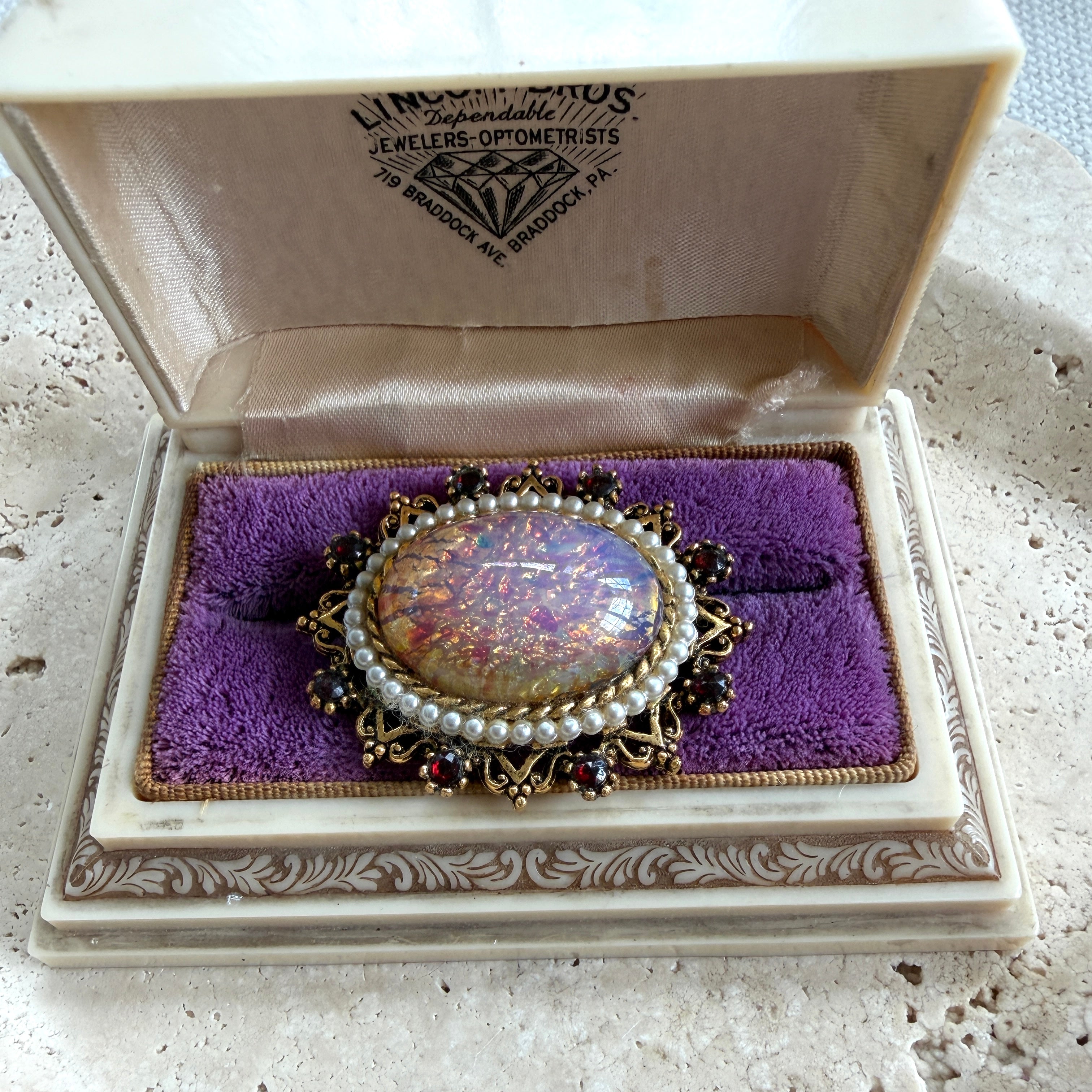 Signed ART Victorian Revival Dragon's Breath Brooch