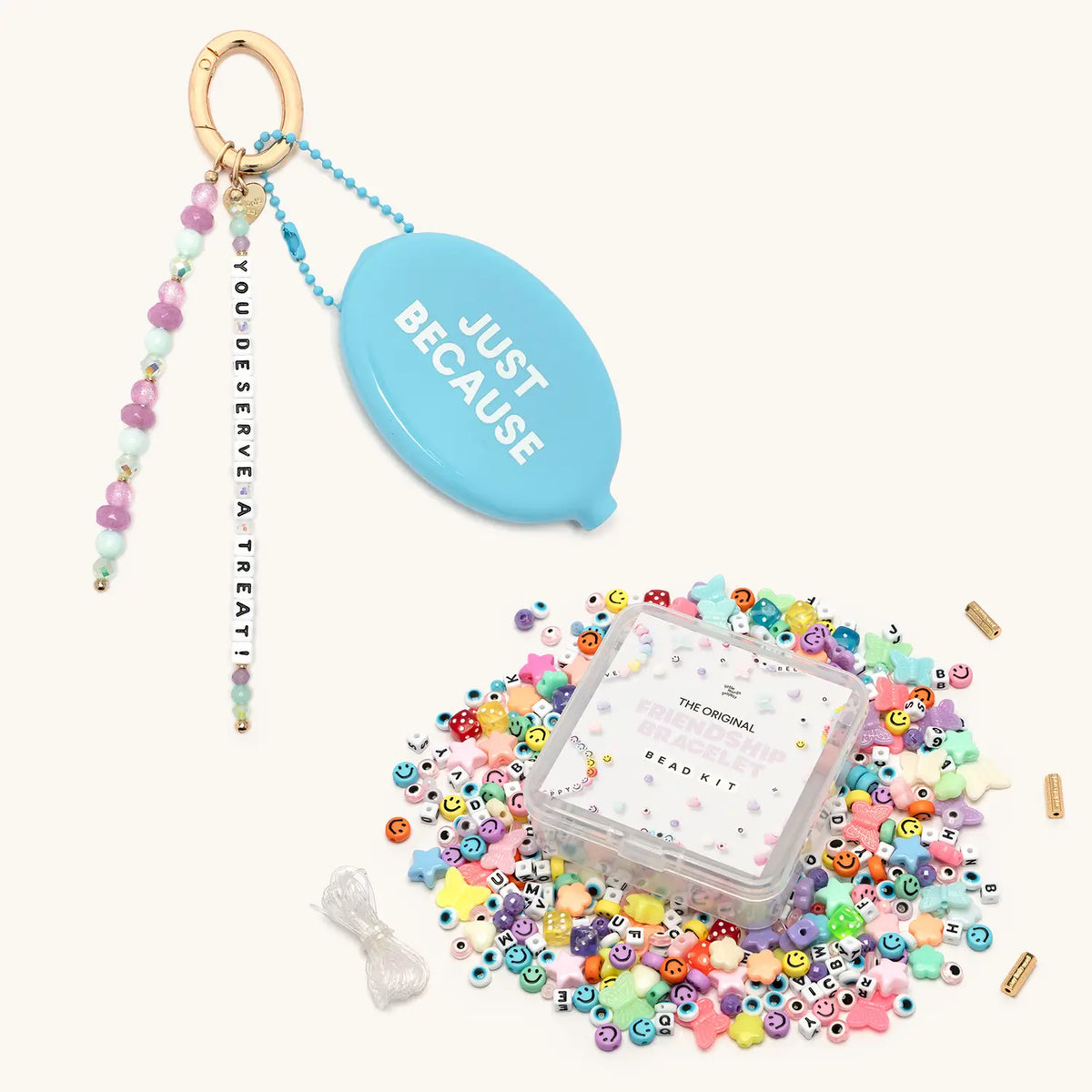 Treat Yourself Set | Bag Charm & Bead Kit Set | Little Words Project