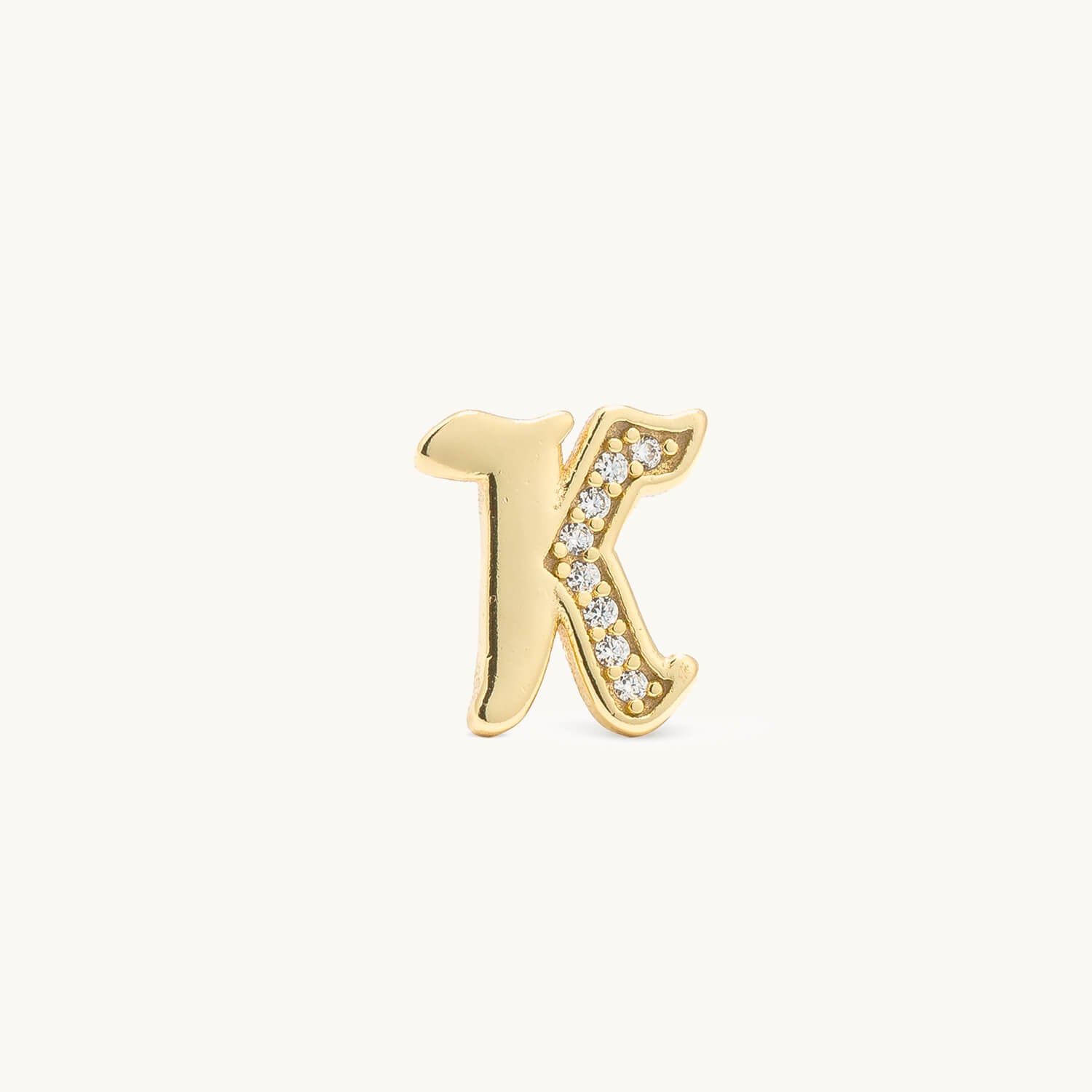 Gothic CZ Initial Stud