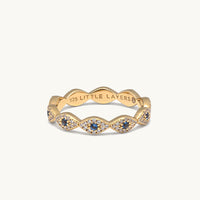 Evil Eye All Around Ring- Gold