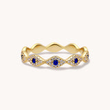 Infinity CZ Evil Eye Ring