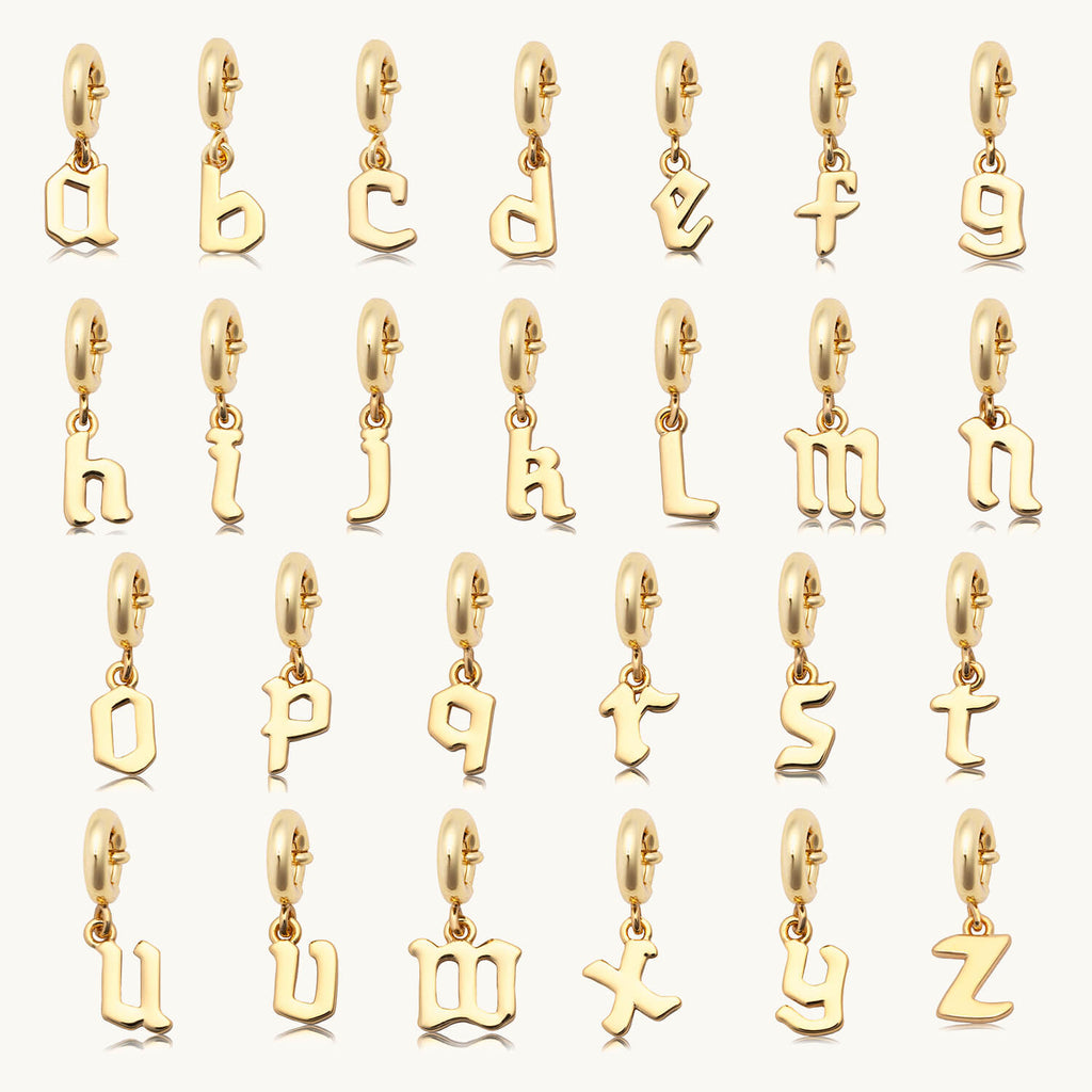 Gothic Letter Charm 7666477269073