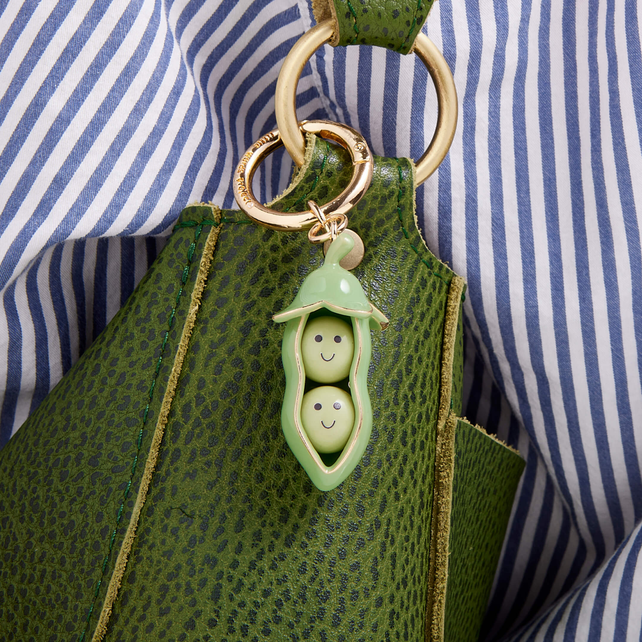 Two Peas in a Pod XL Bag Charm- Farmer's Market