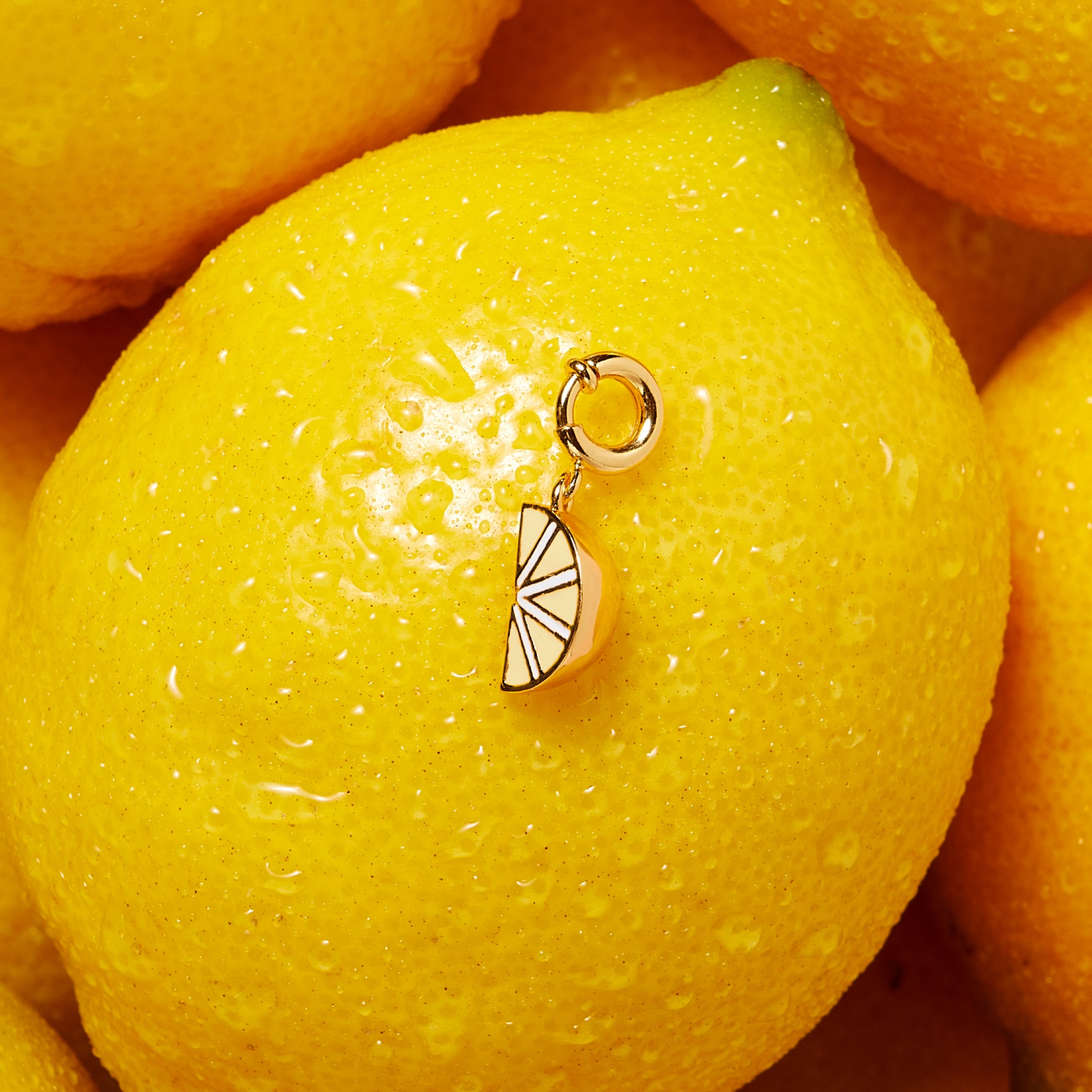 Lemon Wedge Charm