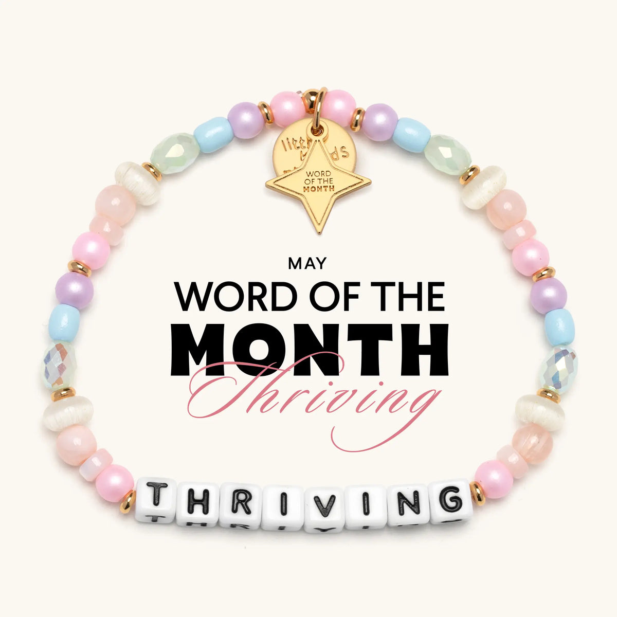 May Word of the Month bracelet, Thriving