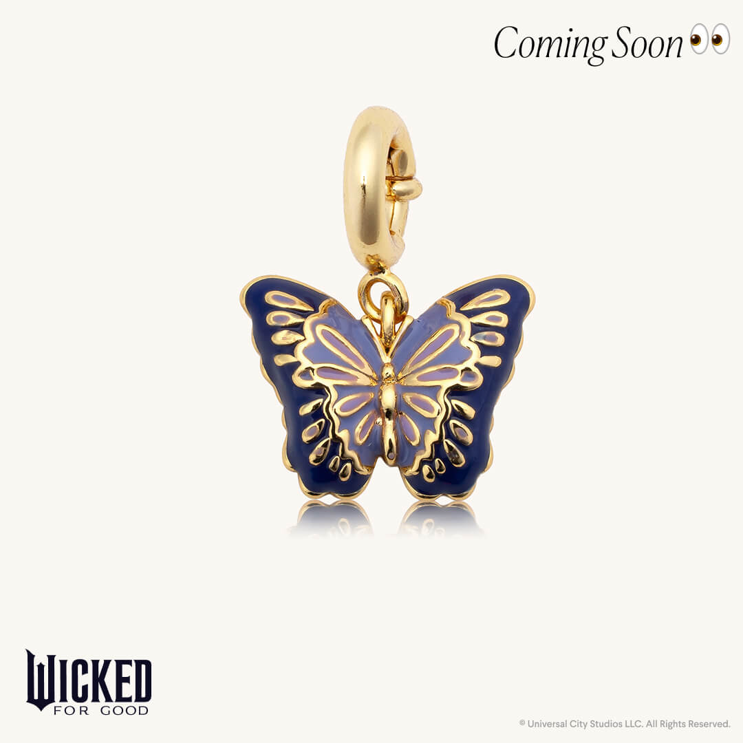 Enamel Butterfly Charm- Wicked