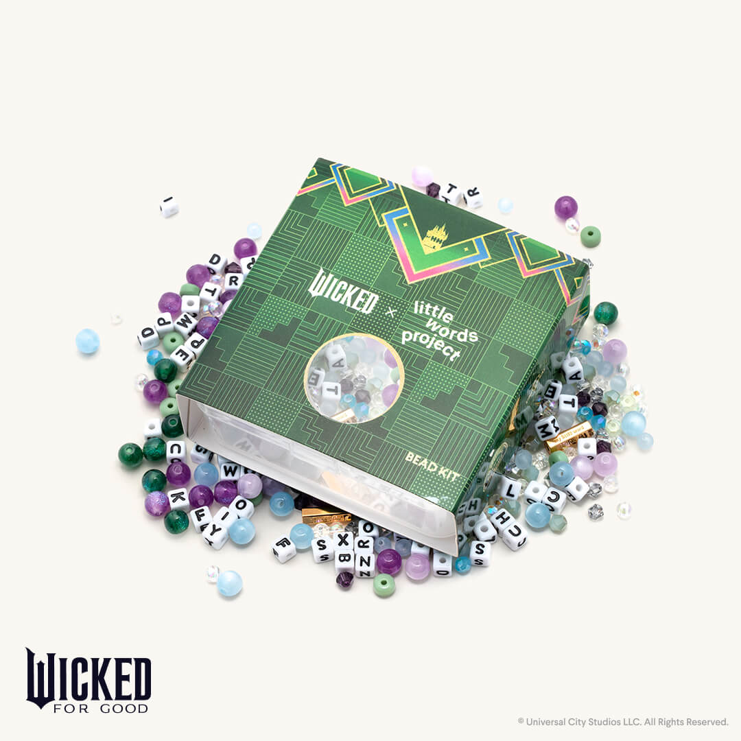 Bead kit with 'Wicked' branding on a white background