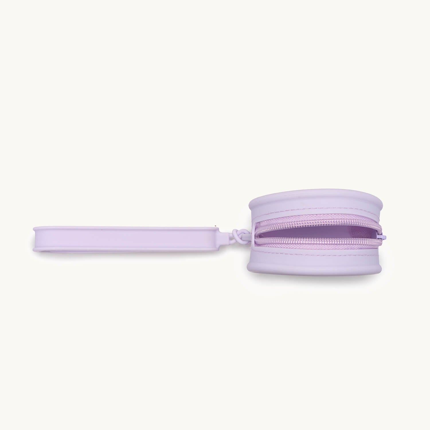 A purple bracelet pouch with the text 'KEEP GOING' on it, displayed against a white background.