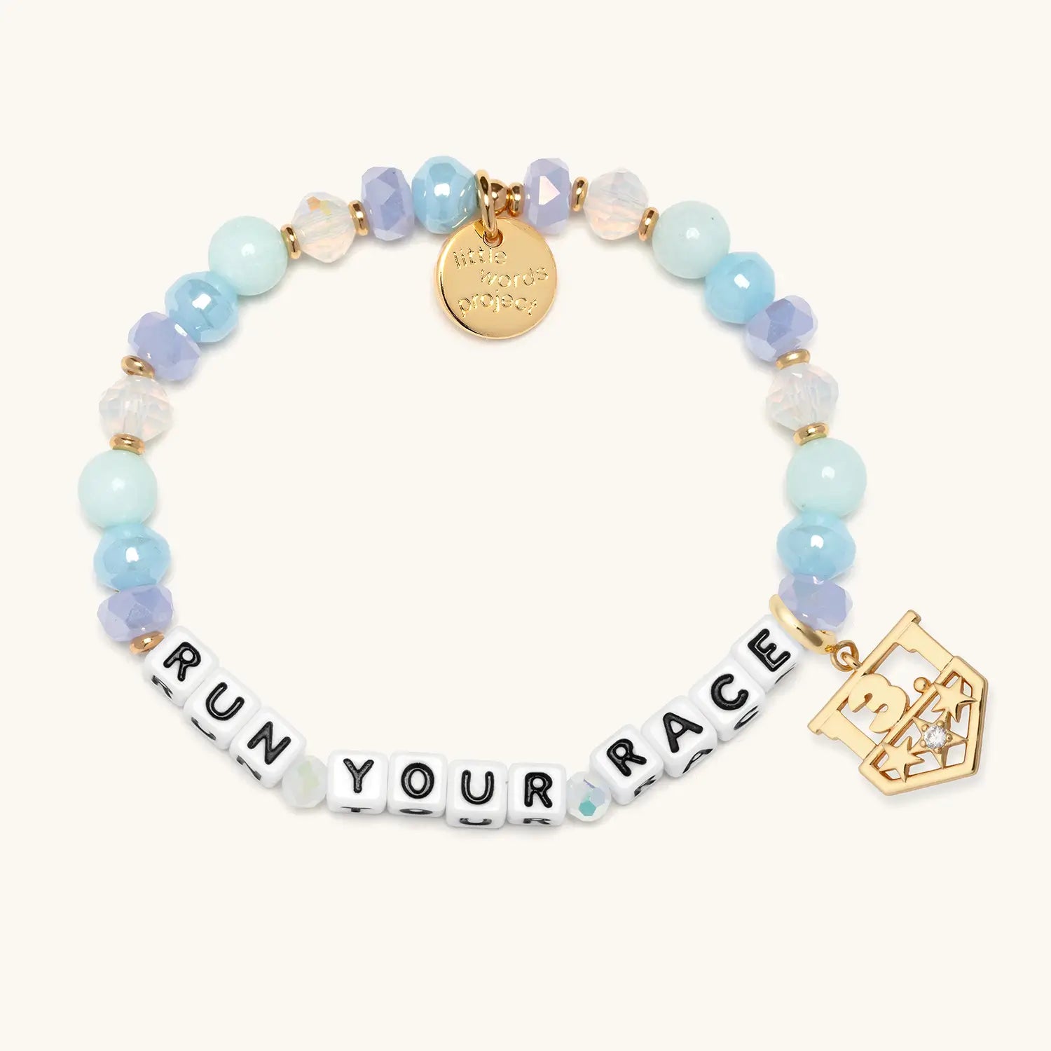 Little Words Project Run Your Race bracelet, size S/M bundle packaging shot