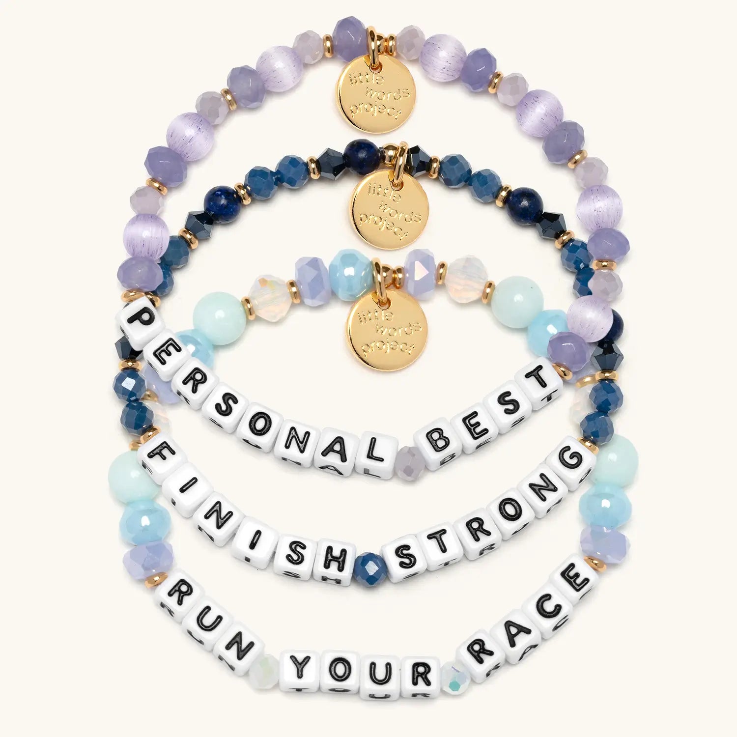 Little Words Project Runners High Bracelet Set, bundle packaging shot