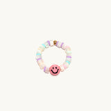 Pink Smiley Ring- Beach