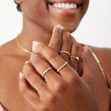 Infinity CZ Evil Eye Ring