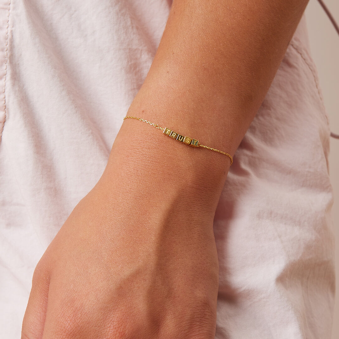 Tiny Words Trust Bracelet