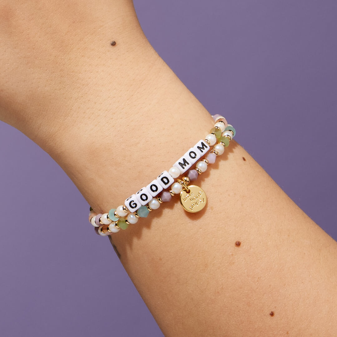 Good Mom Bracelet on Wrist