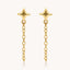 Starburst Dangle Chain Earrings