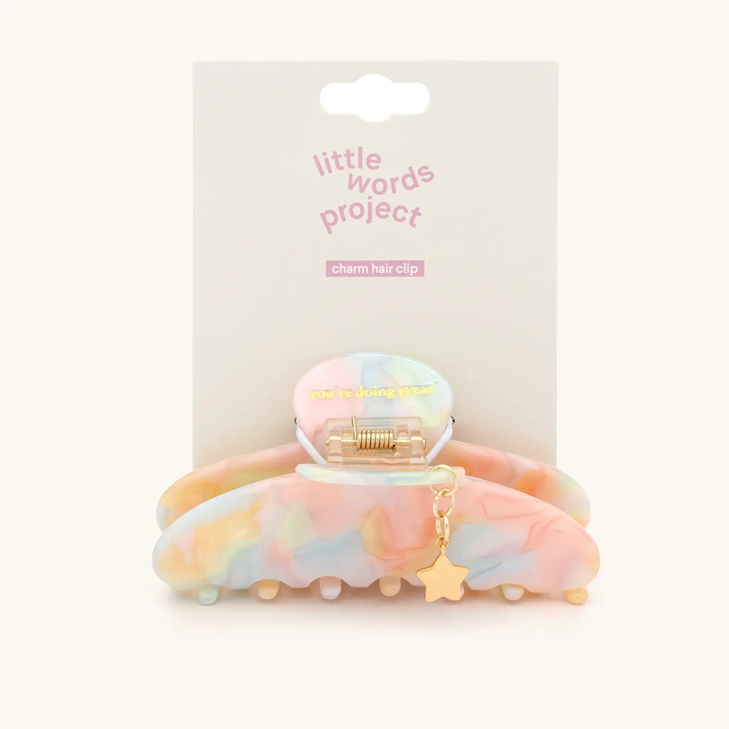 You're Doing Great Star Charm Hair Clip