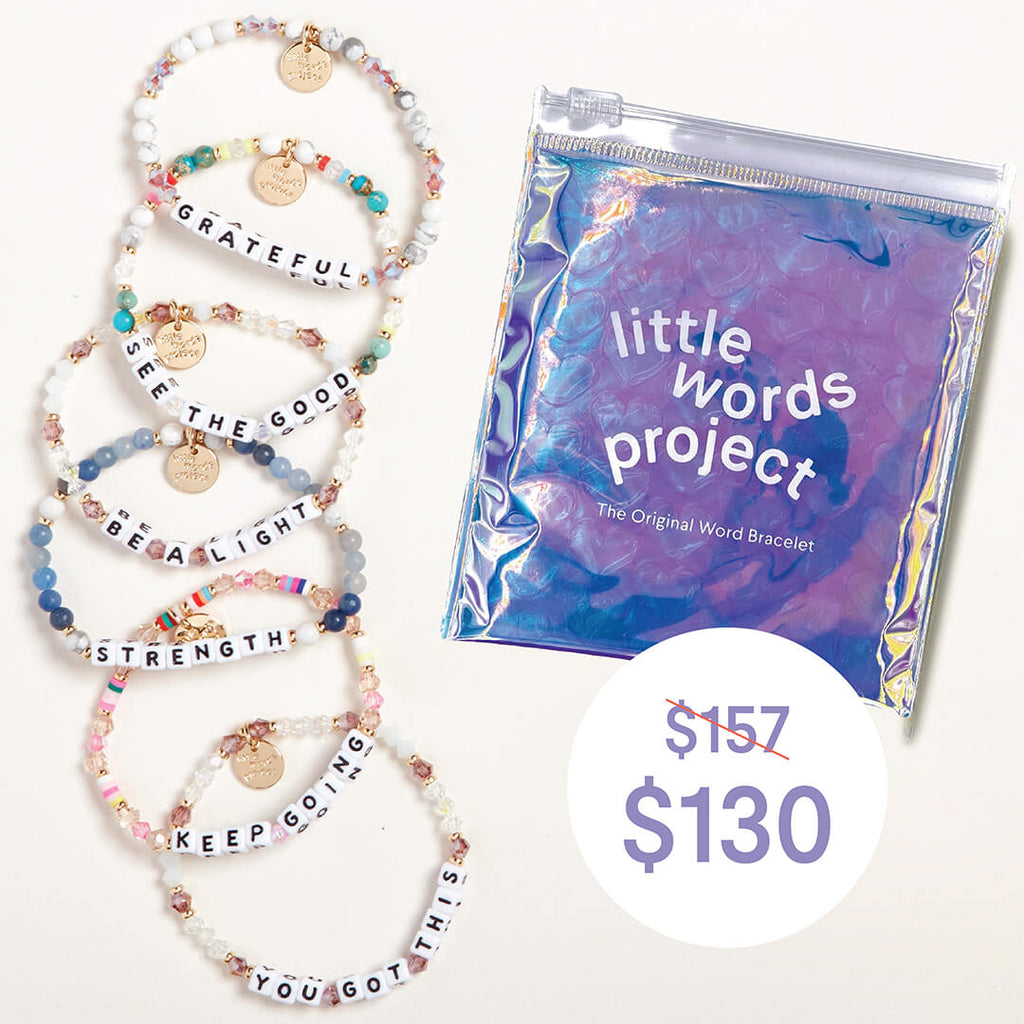Word bracelets hotsell