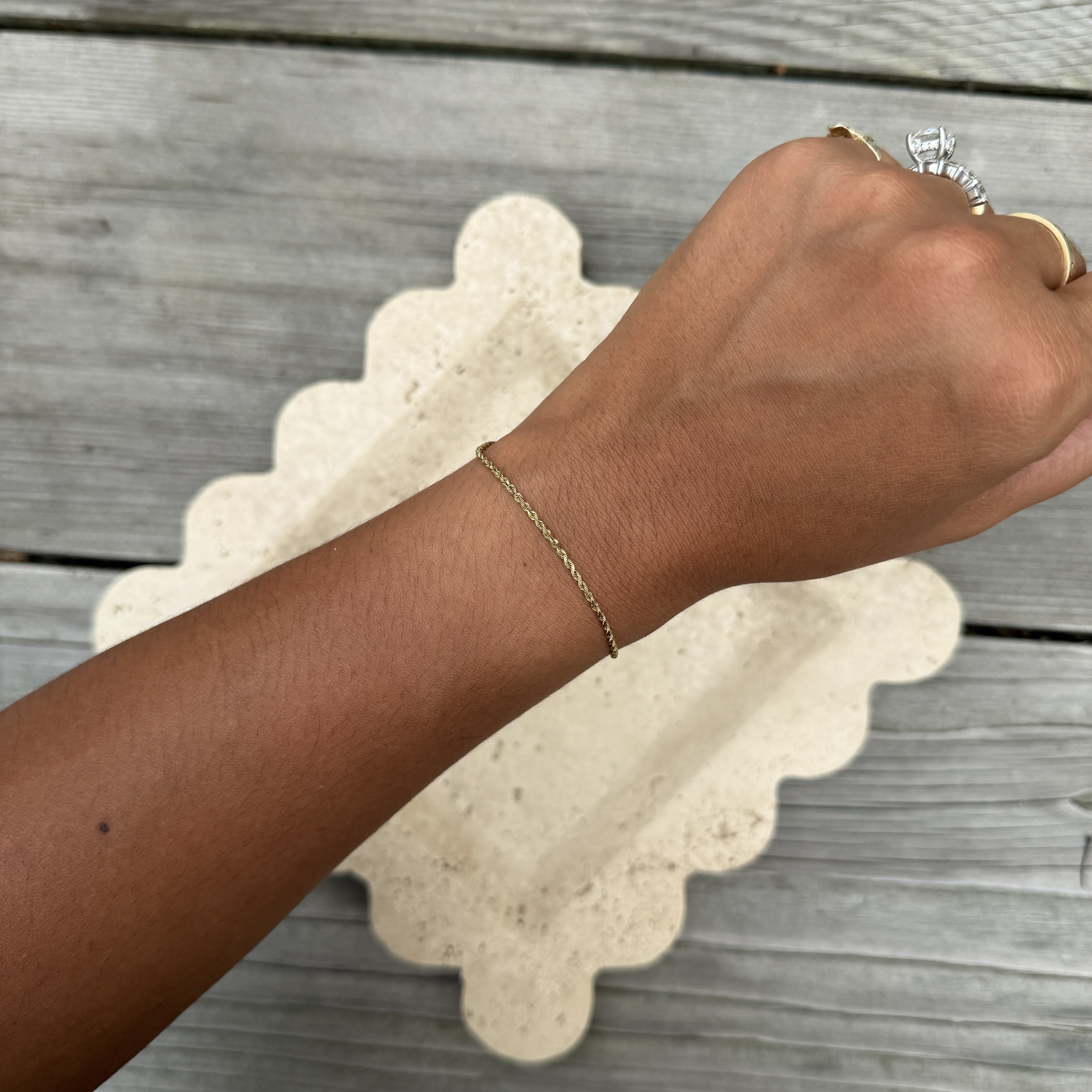 10k Gold Chain Bracelet