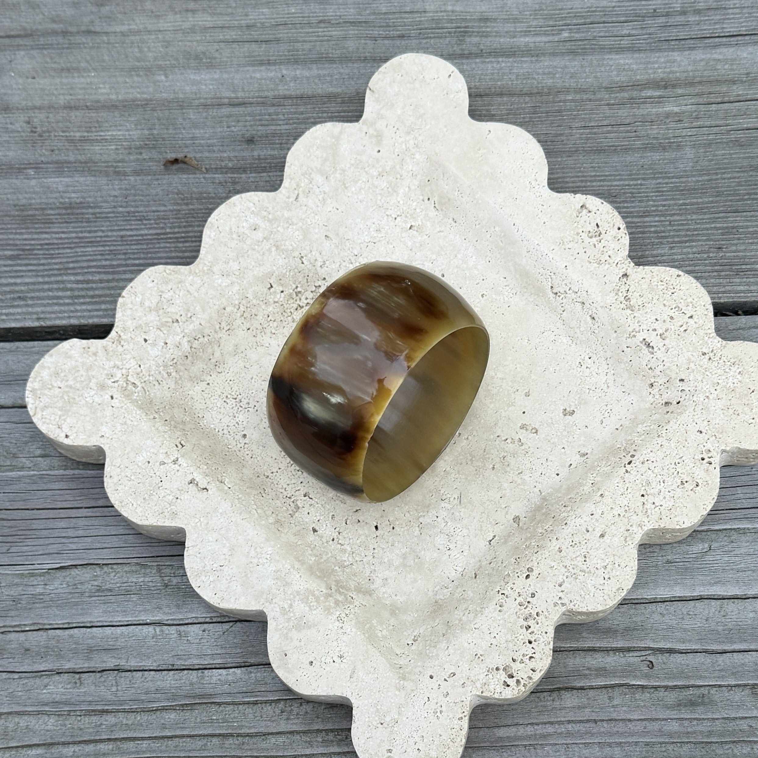 Large Brown Resin Cuff