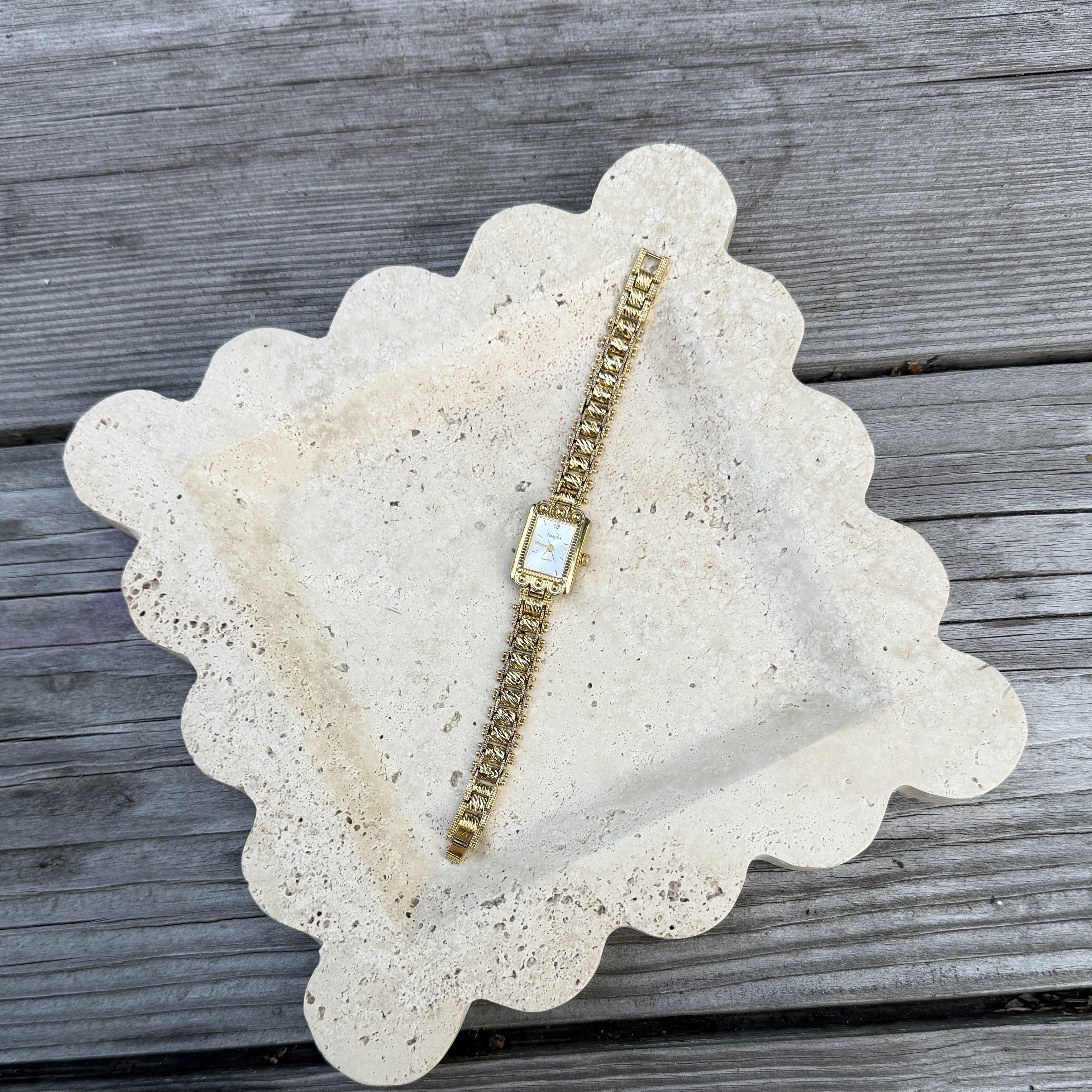 Vanity Fair Dainty Gold-Tone Bracelet Watch