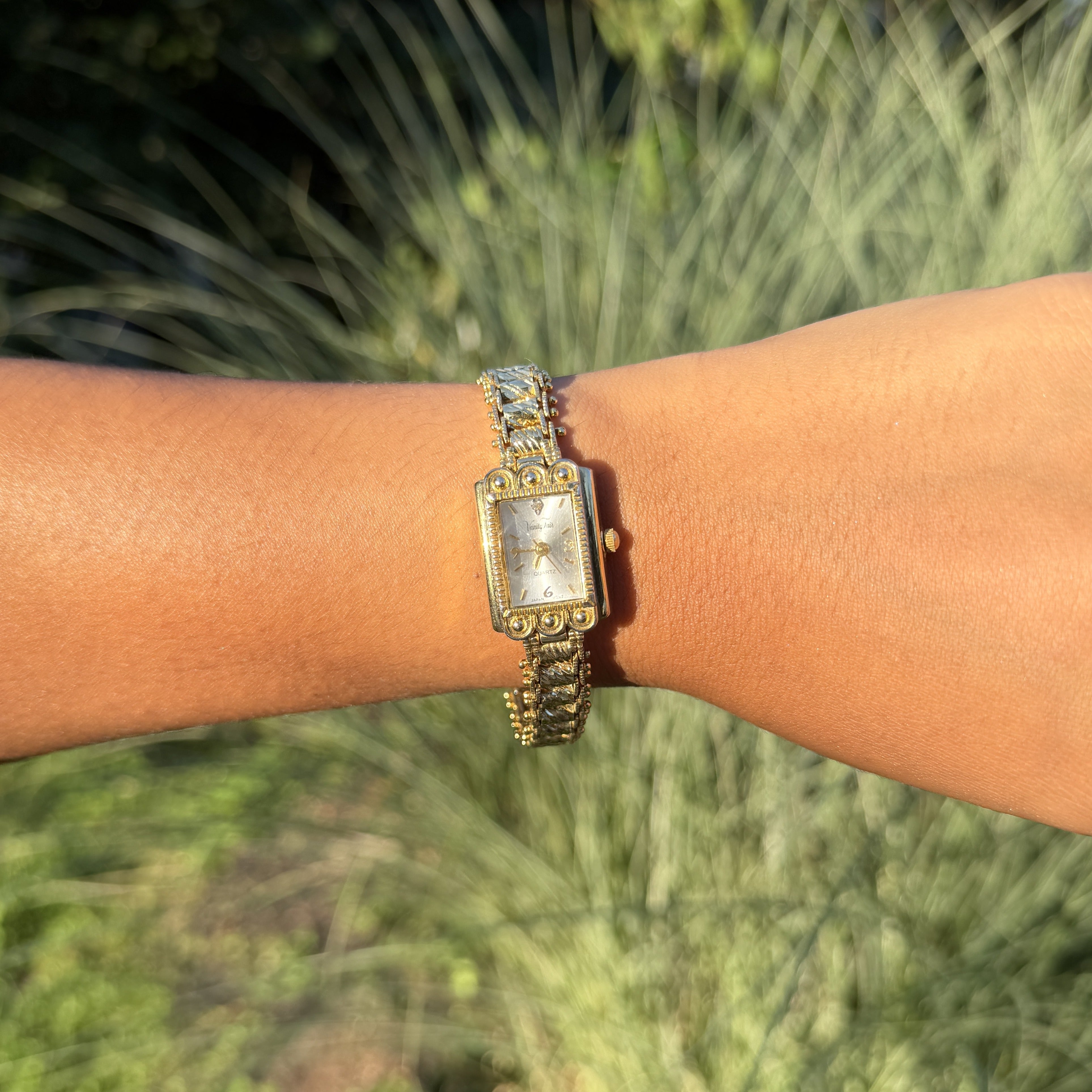 Vanity Fair Dainty Gold-Tone Bracelet Watch