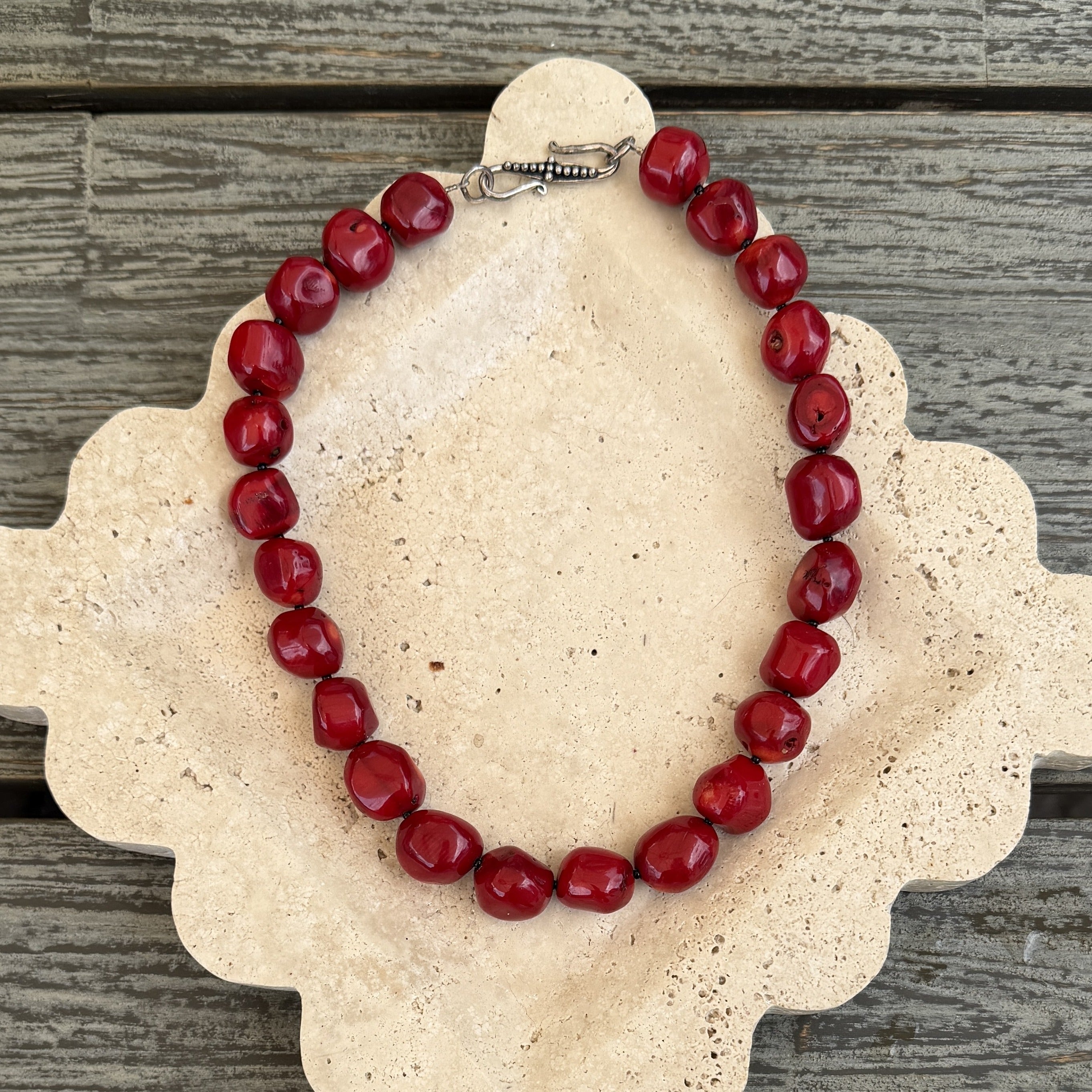 Extra-Large Red Bead Necklace