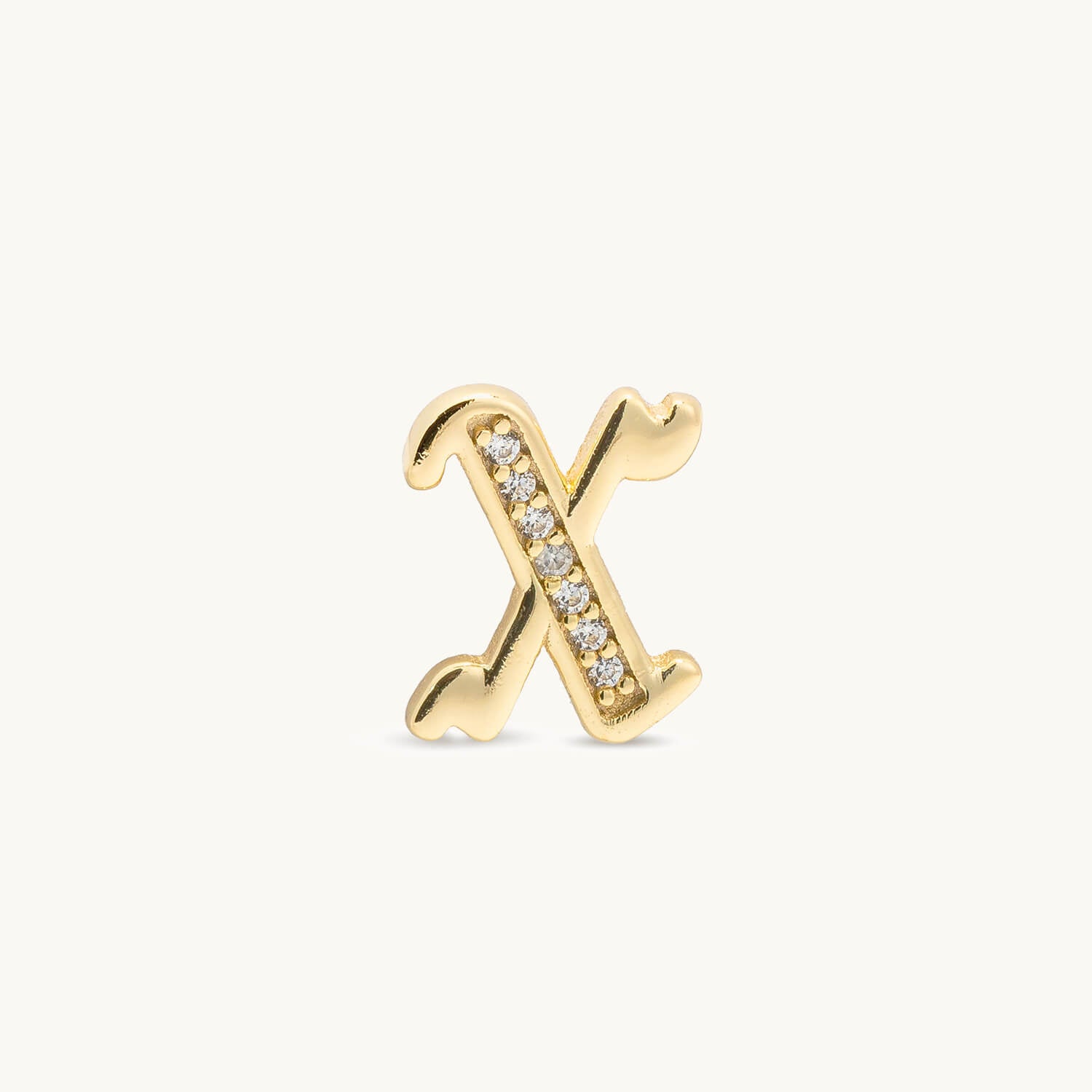 Gothic CZ Initial Stud