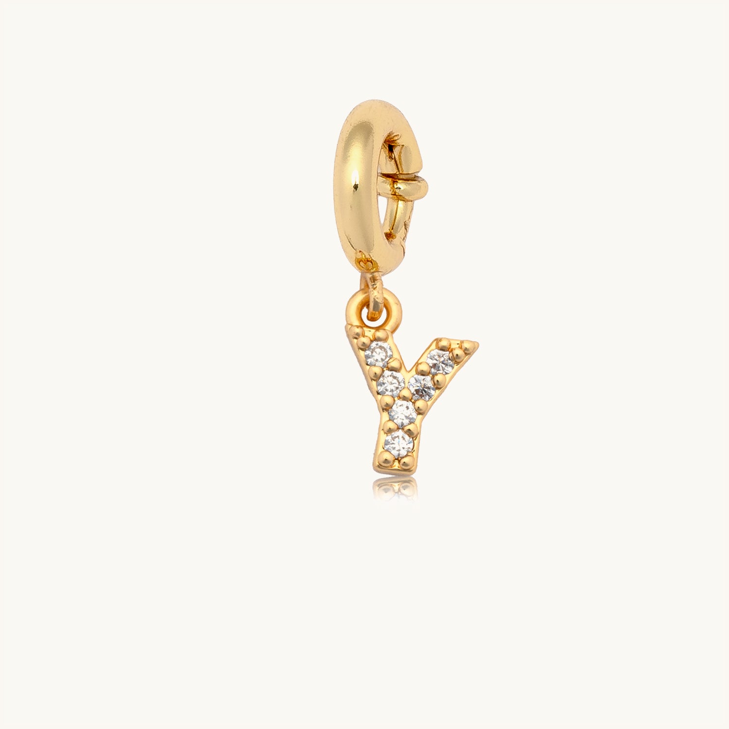 Letter Y CZ Charm
