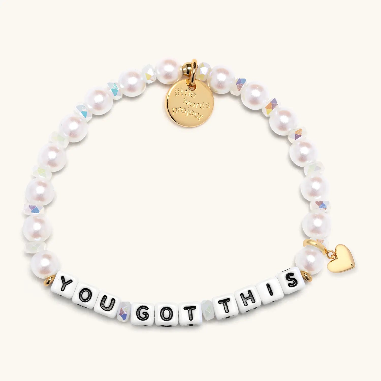 "You Got This" bracelet with a heart charm