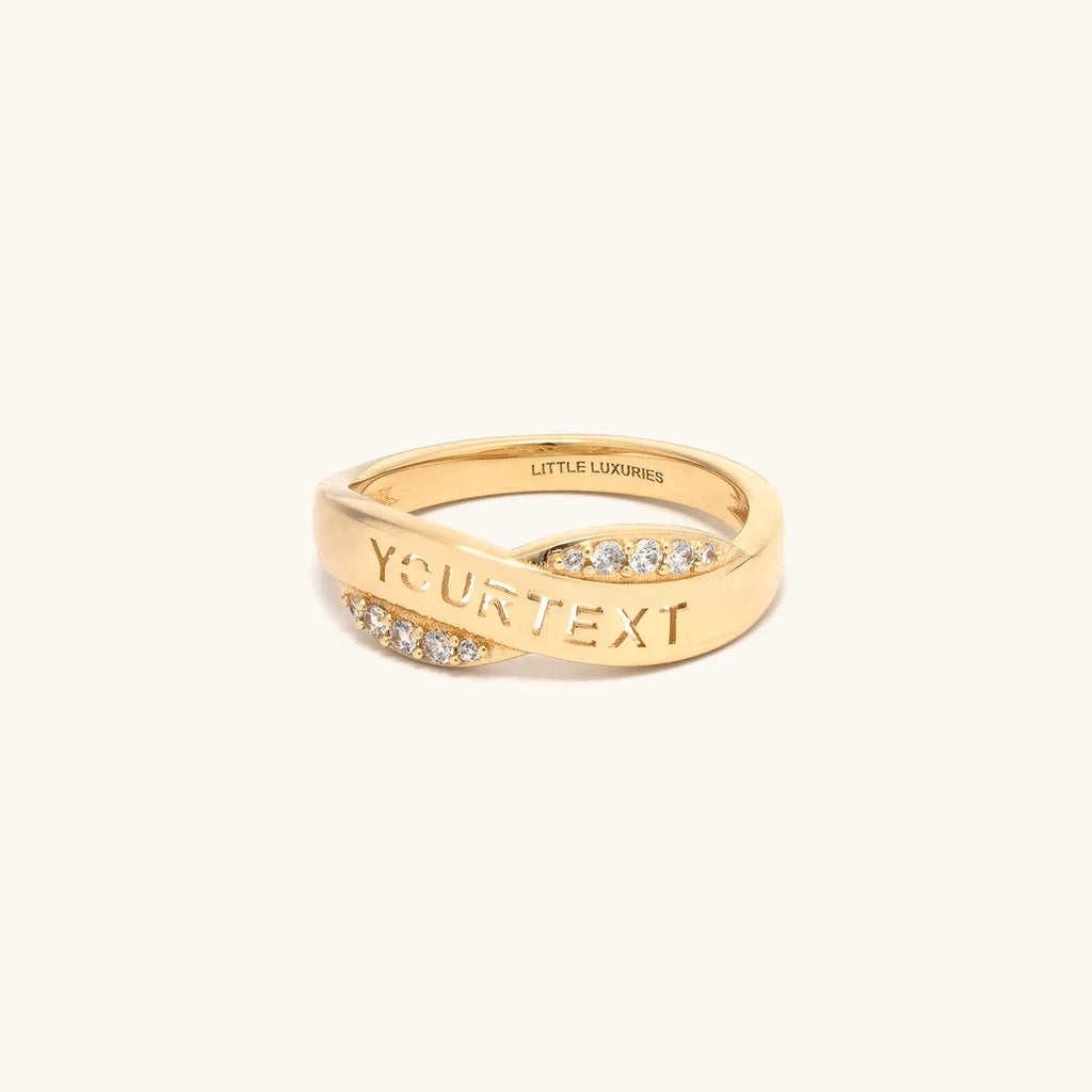 Custom CZ Ribbon Ring