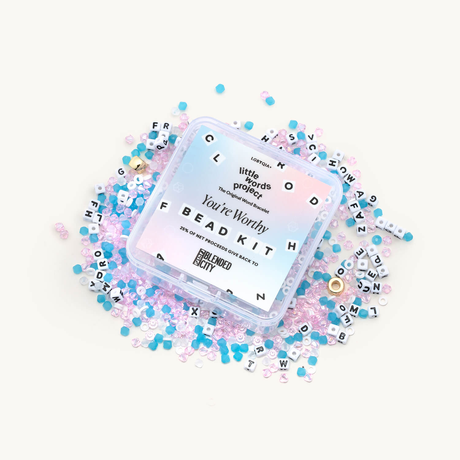 You're Worthy Bead Kit Bead Spill