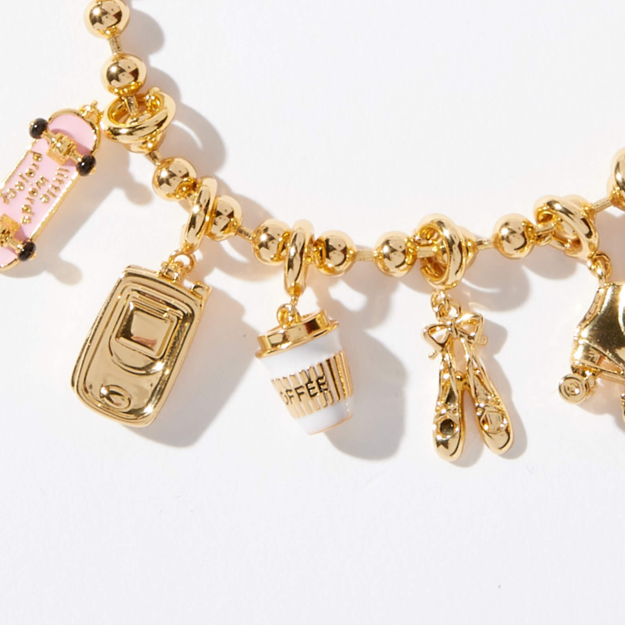 Coffee Charm bracelet