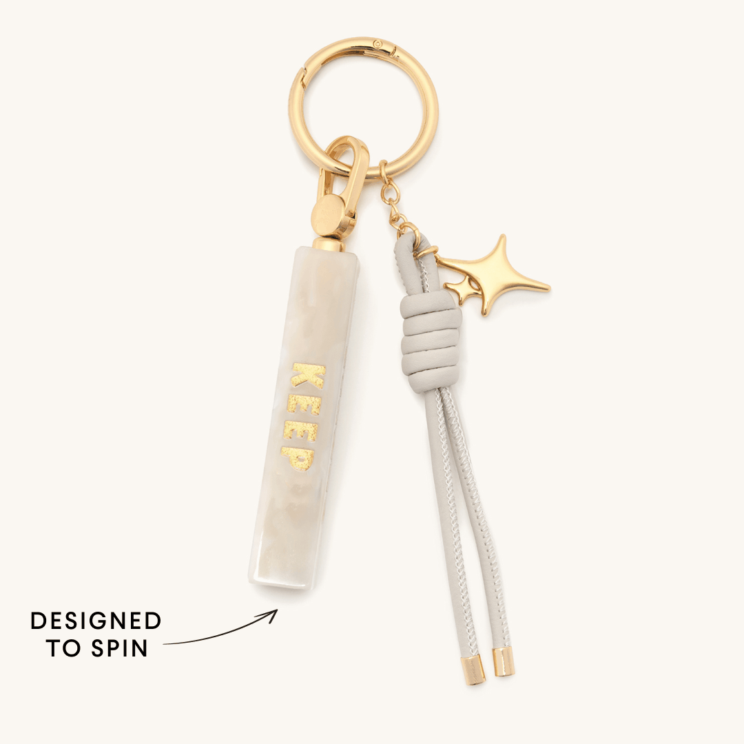Affirmation Spinner Bag Charm | Fidget Bag Charm | Little Words