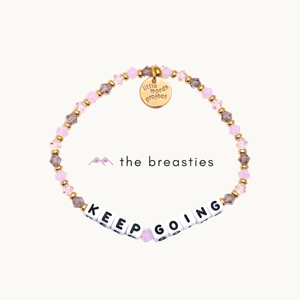 Keep Going- Breast Cancer Bracelet
