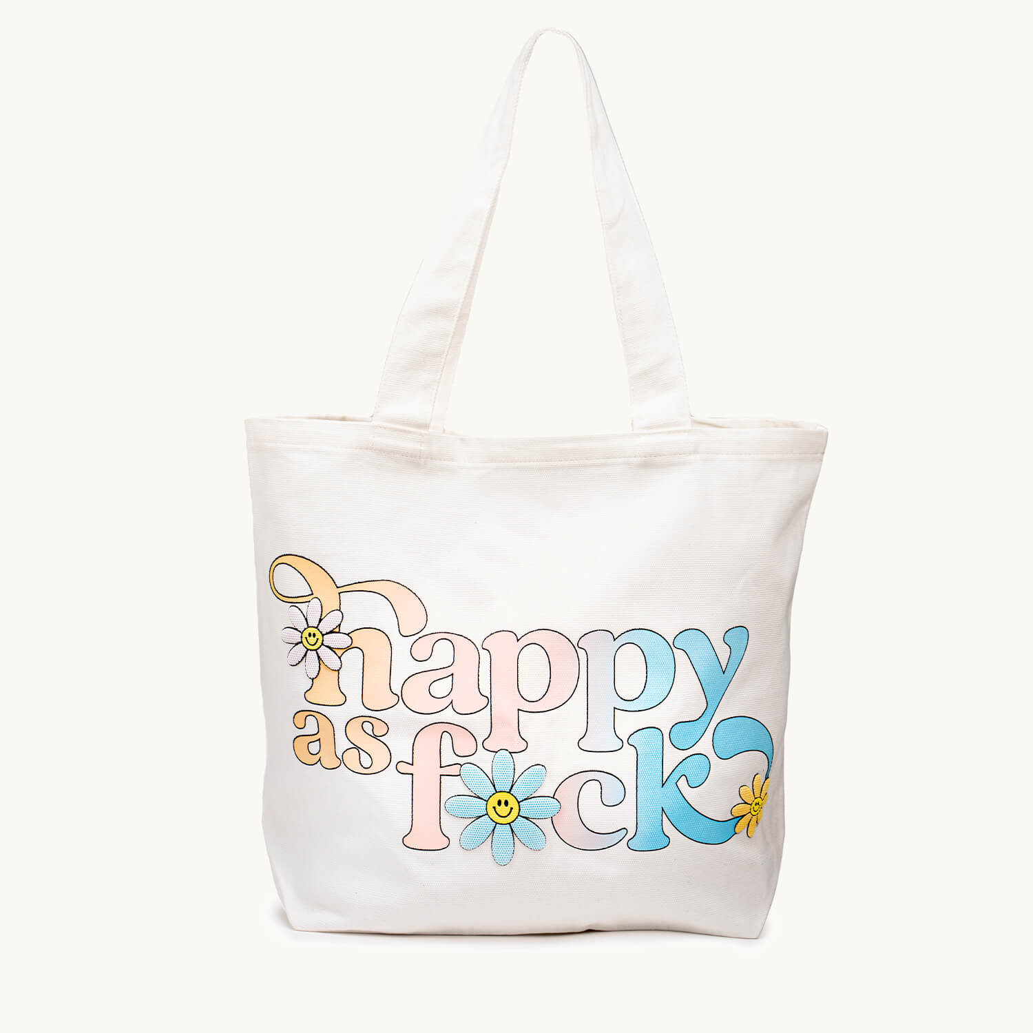 Happy As F*ck Tote Bag