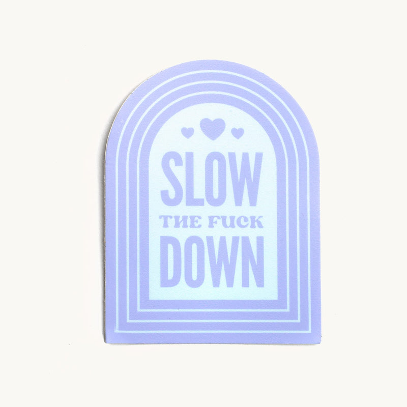 Slow The Fuck Down Sticker